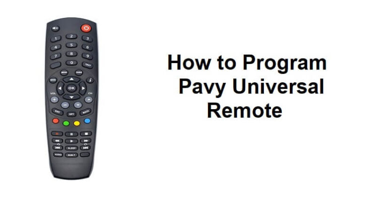 How to program pavy universal remote